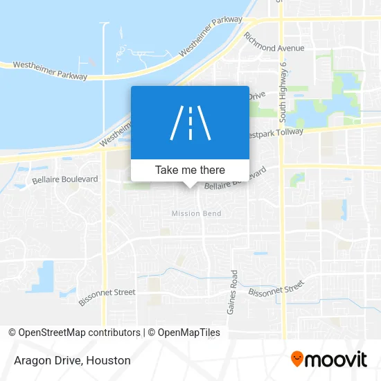 Aragon Drive map