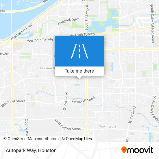 Autopark Way map