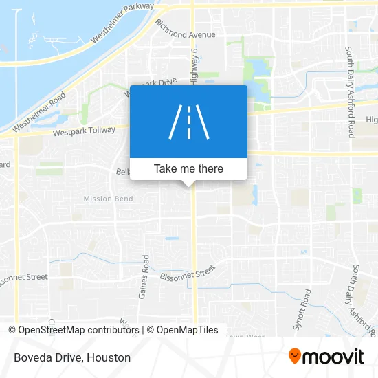 Boveda Drive map