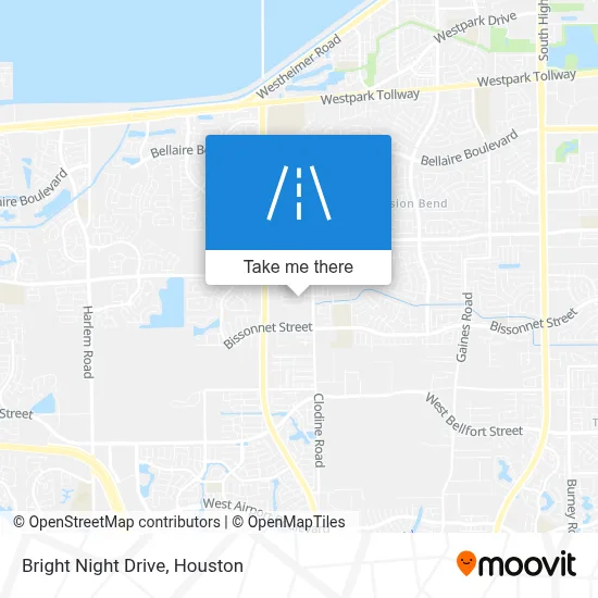Bright Night Drive map