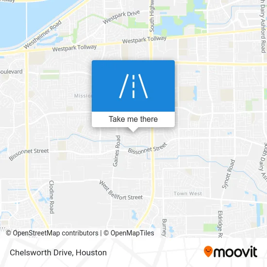 Chelsworth Drive map