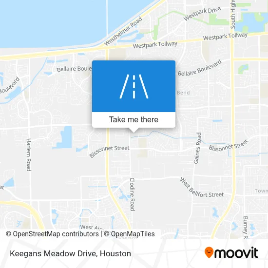 Keegans Meadow Drive map