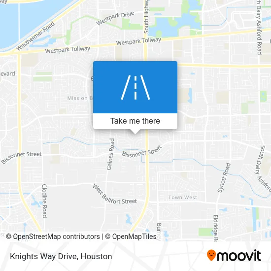 Knights Way Drive map