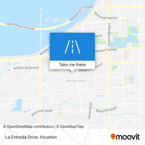 La Entrada Drive map