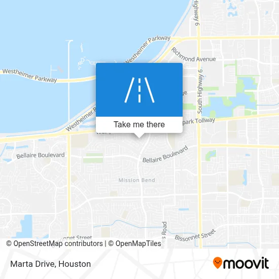 Marta Drive map
