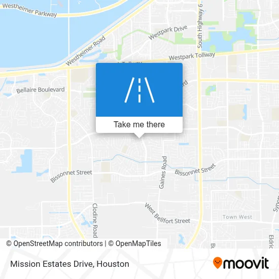 Mission Estates Drive map