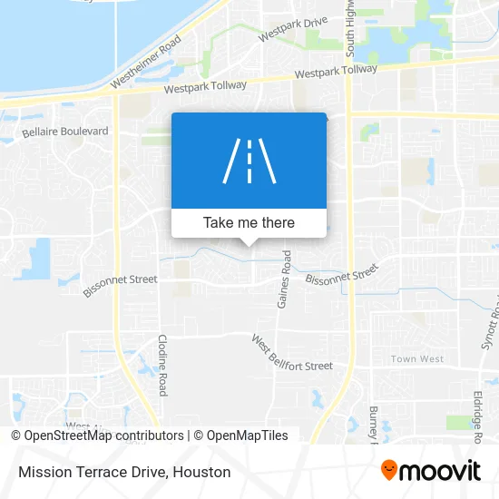 Mission Terrace Drive map