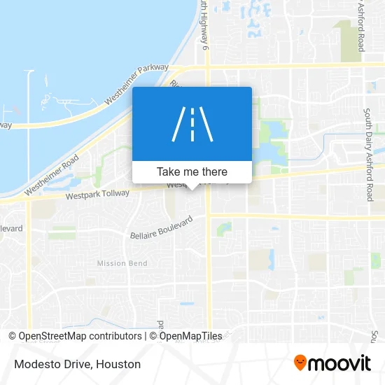 Modesto Drive map