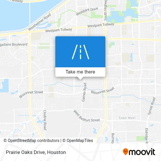 Prairie Oaks Drive map