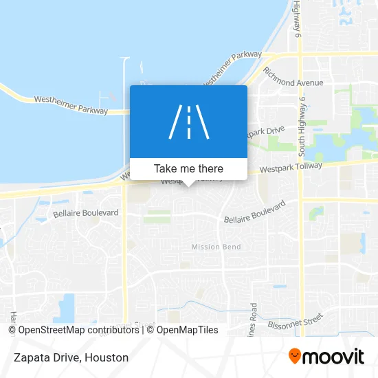 Zapata Drive map