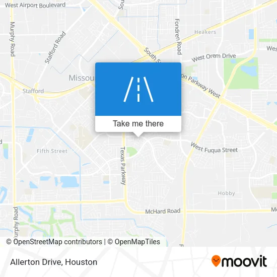 Allerton Drive map