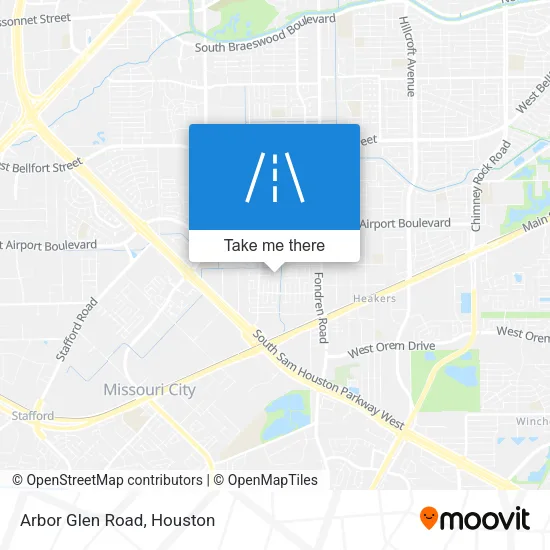 Arbor Glen Road map