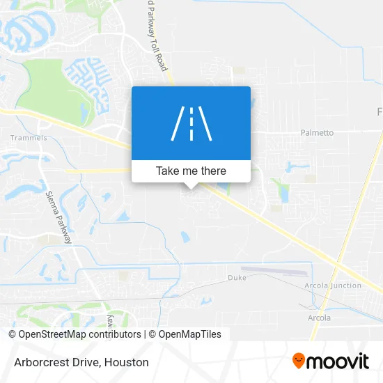 Arborcrest Drive map