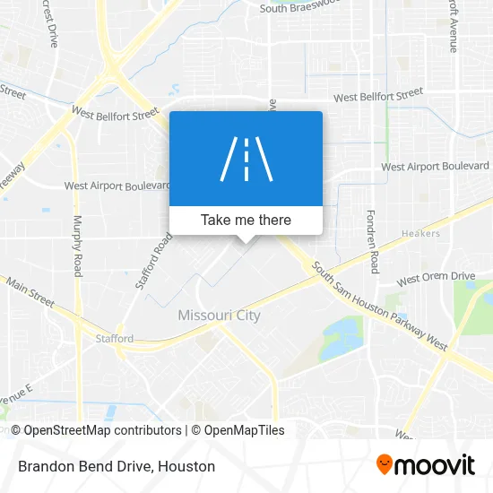 Brandon Bend Drive map
