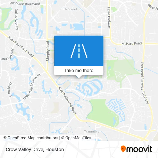 Crow Valley Drive map