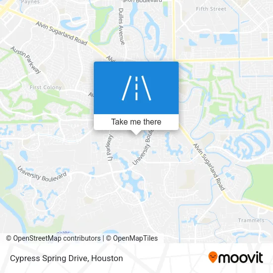 Cypress Spring Drive map