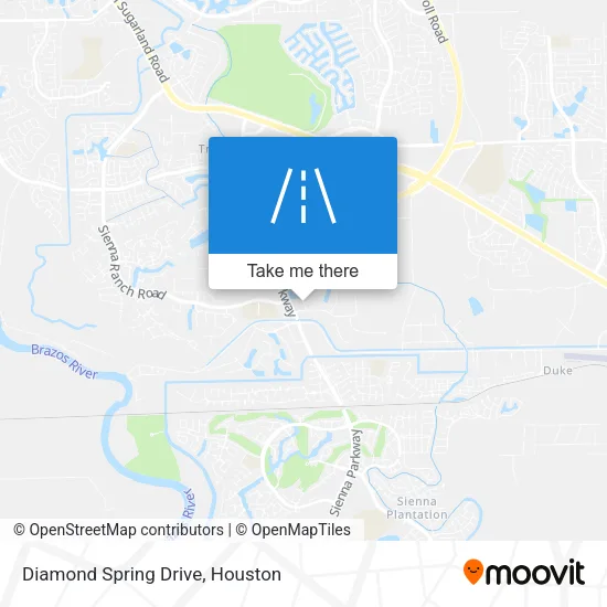 Diamond Spring Drive map
