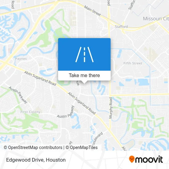 Edgewood Drive map
