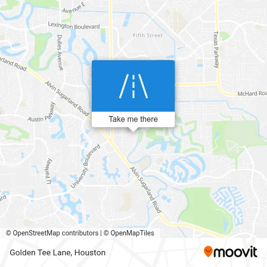 Golden Tee Lane map