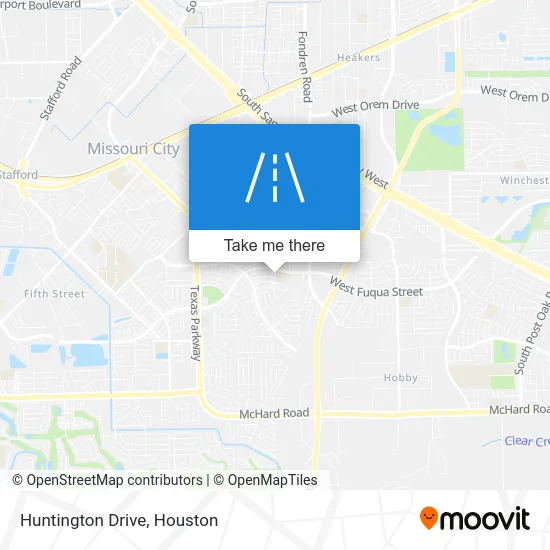 Huntington Drive map