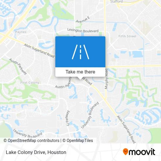 Lake Colony Drive map