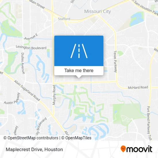 Maplecrest Drive map