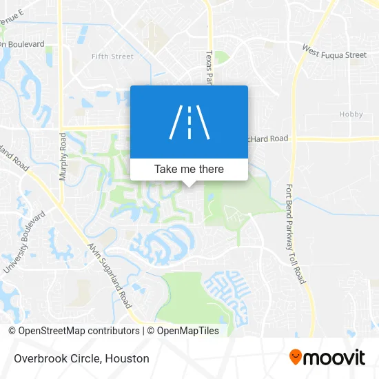 Overbrook Circle map