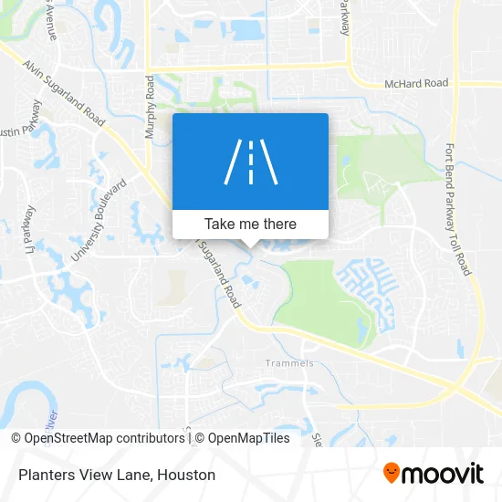 Planters View Lane map
