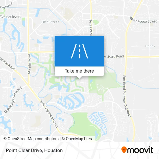 Point Clear Drive map