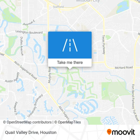 Quail Valley Drive map