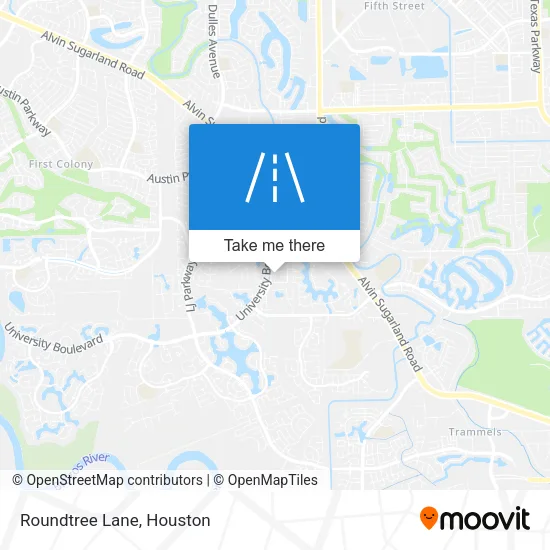 Roundtree Lane map
