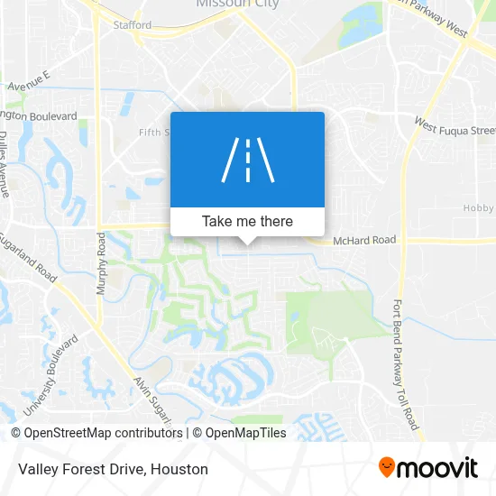 Valley Forest Drive map