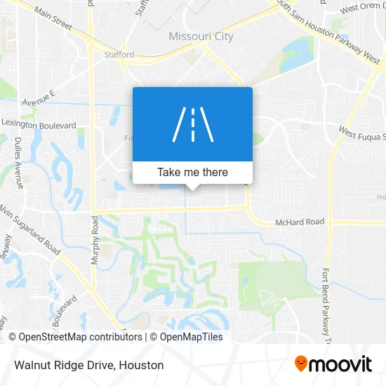 Walnut Ridge Drive map