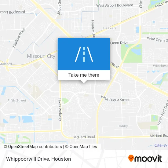Whippoorwill Drive map