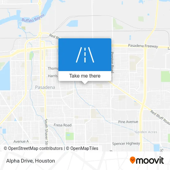 Alpha Drive map