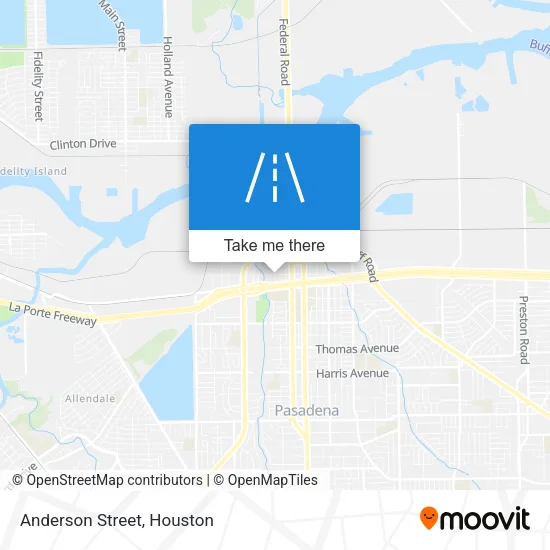 Anderson Street map