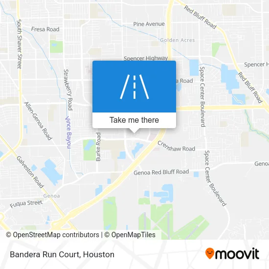Bandera Run Court map