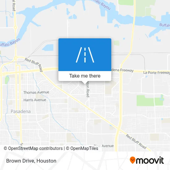 Brown Drive map