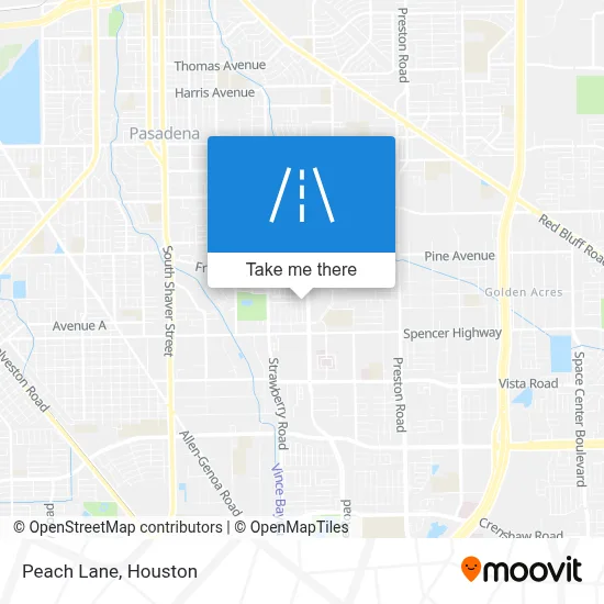 Peach Lane map