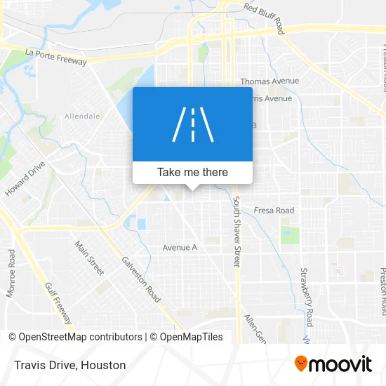 Travis Drive map