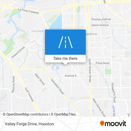 Valley Forge Drive map