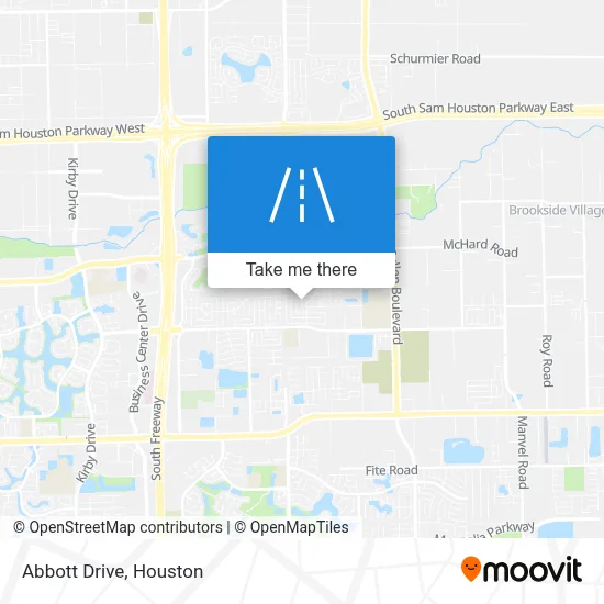 Abbott Drive map