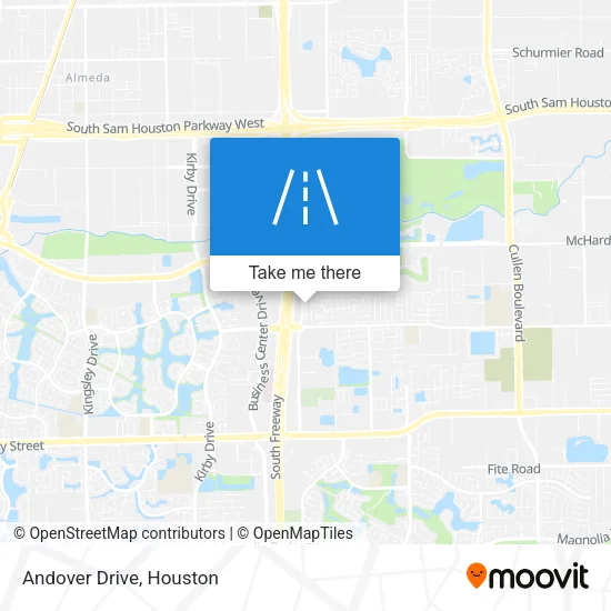 Andover Drive map