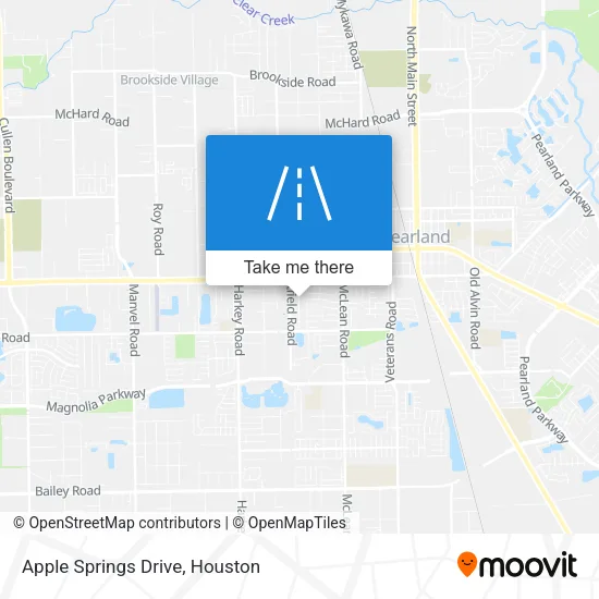 Apple Springs Drive map