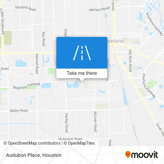 Audubon Place map
