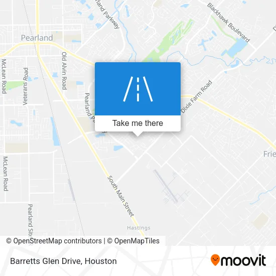 Barretts Glen Drive map
