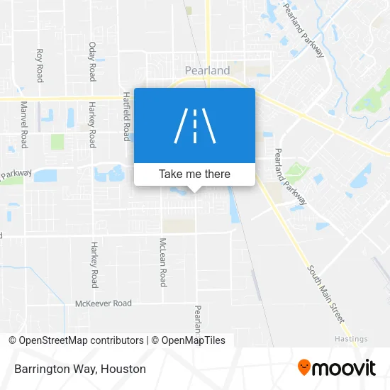 Barrington Way map