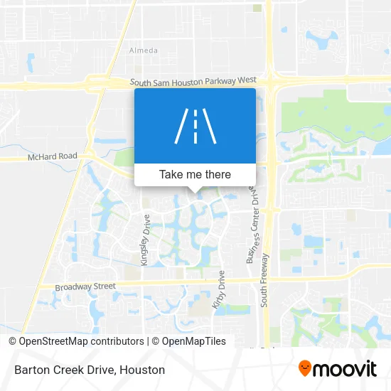 Barton Creek Drive map