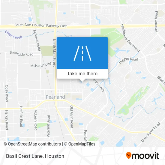 Basil Crest Lane map