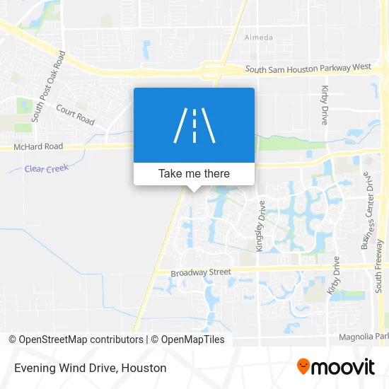 Evening Wind Drive map